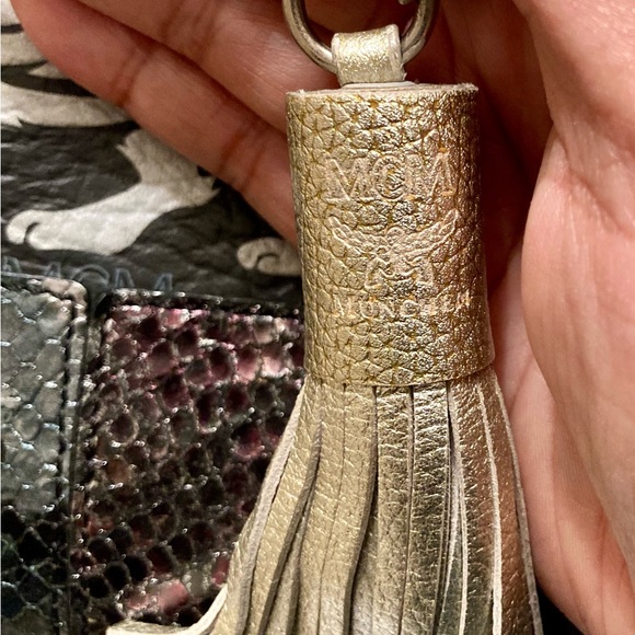 Authentic MCM Visetos Princess Lion Boston Coated Canvas & Leather Bag - Picture 13 of 16